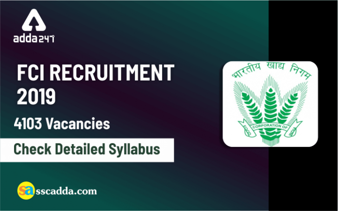 FCI Recruitment 2019 - Check Detailed Syllabus (1)