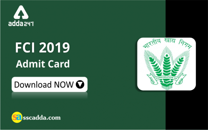 FCI 2019 Admit Card