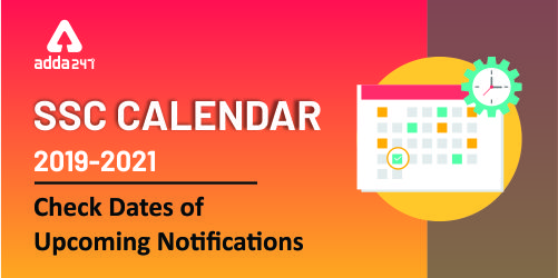SSC Calendar 2019-2021