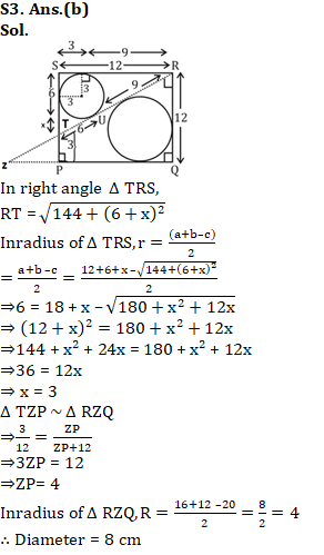 Quantitative Aptitude [Advanced Level] For SSC CGL : 11th January 2020 for Geometry, Trigonometry and Algebra_120.1