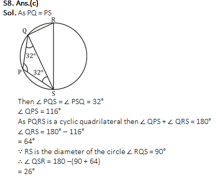 Quantitative Aptitude For SSC CGL,CHSL : 17th January 2020 for Geometry, mensuration and Algebra_180.1