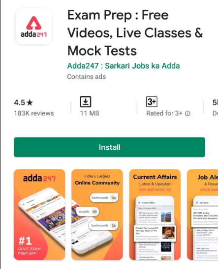 Download Adda247 App and Get 10,000 coins; Buy Any Study Material_40.1