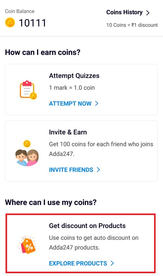 Adda247 App डाउनलोड करें और 10,000 coins पायें; Buy Any Study Material | Latest Hindi Banking jobs_11.1