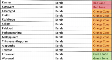 Lockdown Update : रेड, ऑरेंज और ग्रीन ज़ोन check करें_260.1