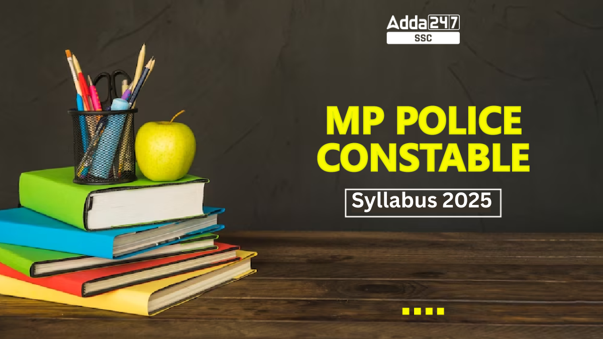 MP Police Constable Syllabus