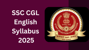 SSC CGL English Syllabus 2025