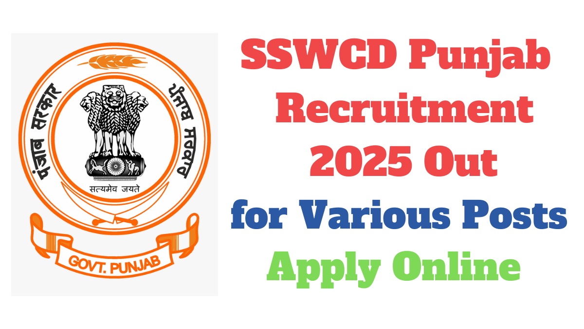 SSWCD Punjab Recruitment 2025