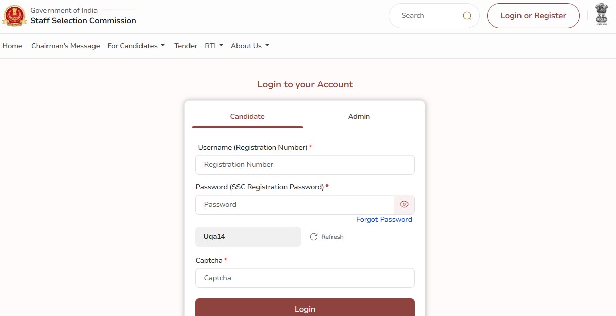 SSC Login