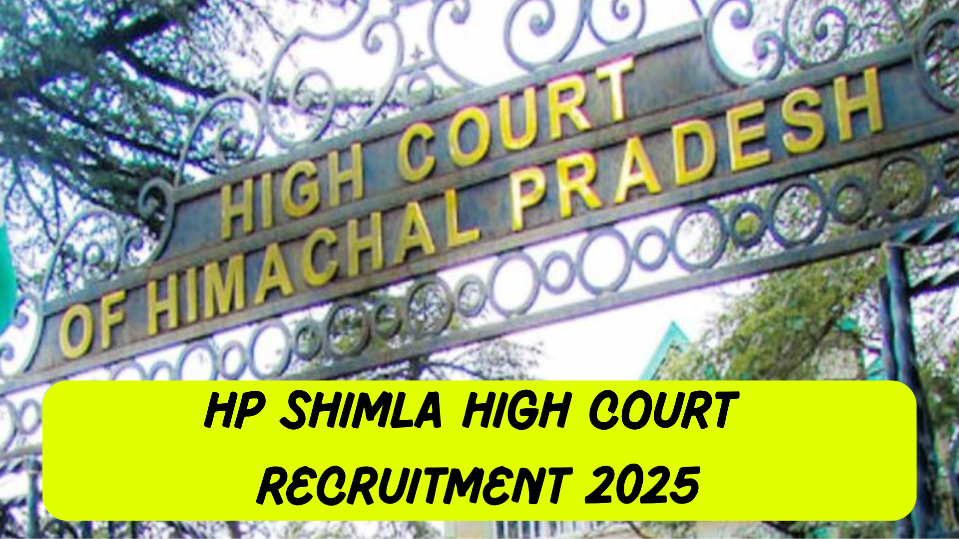HP Shimla High Court Recruitment