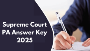 Supreme Court PA Answer Key 2025