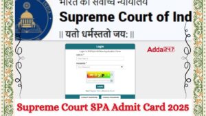 Supreme Court SPA Admit Card 2025