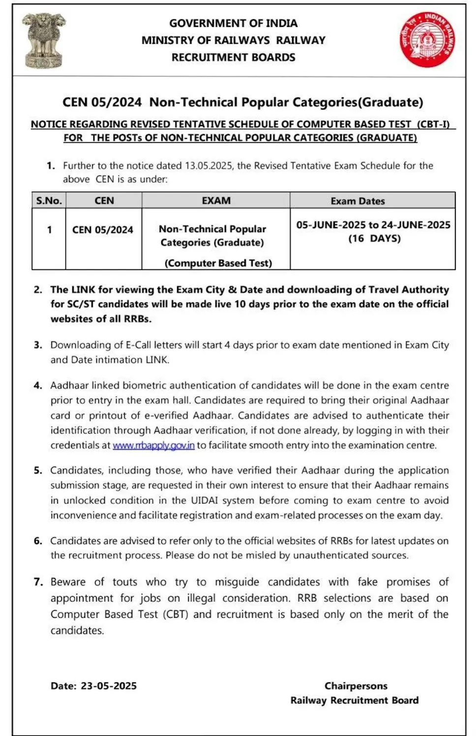 RRB NTPC Exam Date 2025 Out, Over 1.2 Crore Candidates to Appear in CBT 1_3.1